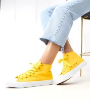 Żółte wysokie trampki Ghanem 38