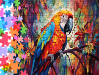 Puzzle tradycyjne Zwierzęta - Papuga