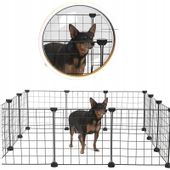CZARNY KOJEC ZAGRODA METALOWA DLA PSA KOTA SZCZENIAKA KRÓLIKA 108 x 108 cm