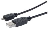 KABEL USB A-MicroB M/M Manhattan 0,5m USB2.0 Hi-Speed czarny 325677