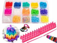 GUMKI DO ROBIENIA BRANSOLETEK LOOM BANDS 4200 szt