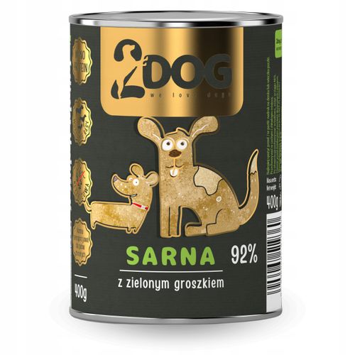 MOKRA KARMA DLA PSA SARNA 400 g MONOPROTEINOWA HIPOALERGICZNA Z BŁONNIKIEM na Arena.pl