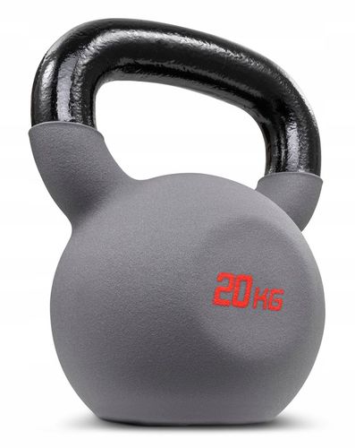Kettlebell żeliwny 20kg kettle odważnik ciężarek wytrzymały do ćwiczeń na Arena.pl