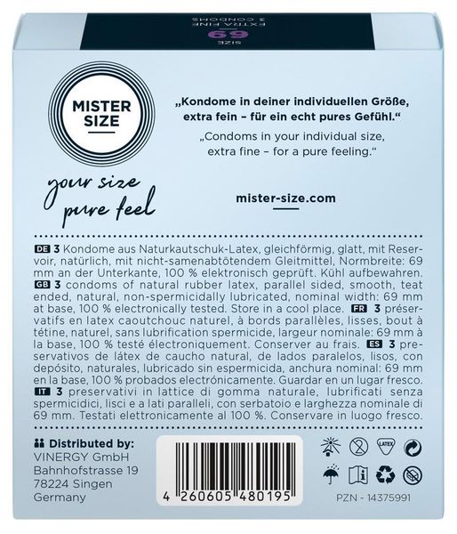 Mister Size 69Mm Pack Of 3 zdjęcie 3