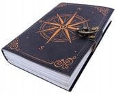 Notes Skórzany Róża Wiatrów Retro - Prezent dla żeglarza - AH09