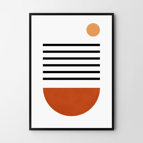 Plakat cyfrowy do wydruku geometrczyny boho na Arena.pl