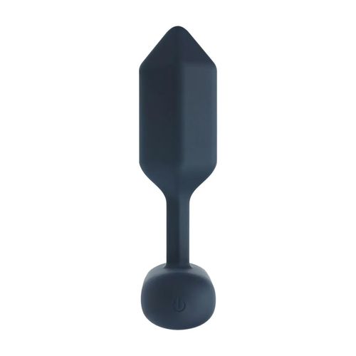 Hexagonal Vibrating Silicone Anal Plug - M - Black na Arena.pl