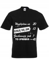 Koszulka prezent na URODZINY 18 20 30 40 50 60 lat