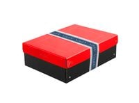 box duo a4/100mm j.czerwony - czarny 2865