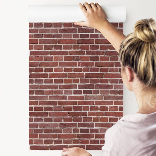 Tapeta Ciemna Czerwona Cegła zdjęcie 4