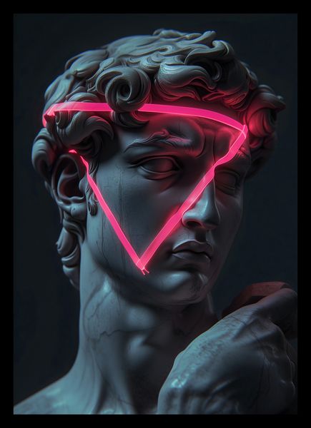 Plakat 21x29,7cm Neonowy Renesans zdjęcie 2