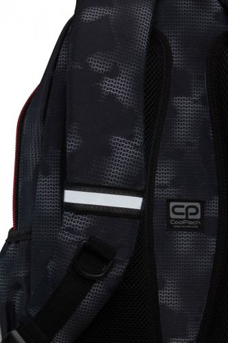 Plecak CoolPack BASIC PLUS czarny  z czerwonymi dodatakmi, MISTY RED (B03006) na Arena.pl