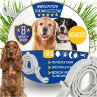 OBROŻA NA KLESZCZE I PCHŁY DLA DUŻEGO PSA ANTYKLESZCZOWA 8 MIESIĘCY