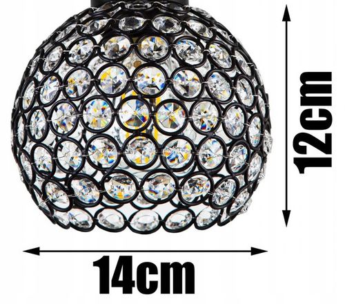 Klosz drut METAL KRYSZTAŁ do lamp E27 LOFT KULA na Arena.pl