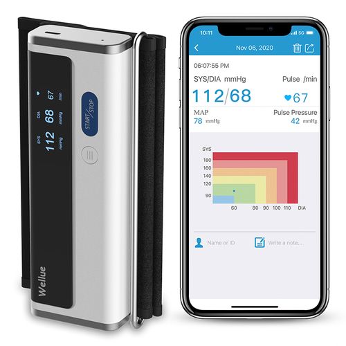 Ciśnieniomierz naramienny z funkcją badania EKG BP2 IOS Android na Arena.pl