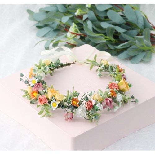 Wianek Opaska Wianuszek Kwiaty  Boho W98 na Arena.pl