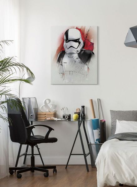 Gwiezdne Wojny Star Wars: The Last Jedi (Executioner Trooper Brushstroke) - obraz na płótnie 60x80 cm zdjęcie 3