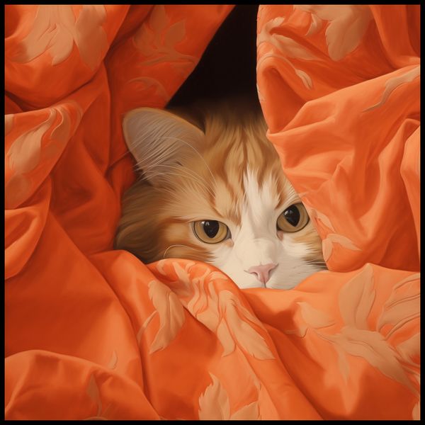 Plakat 90x90cm Ukryty Kot zdjęcie 2