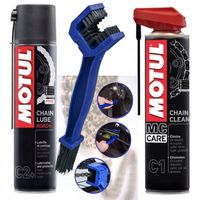 Zestaw Motul do czyszczenia i smarowania łańcucha napędowego motocyklowego