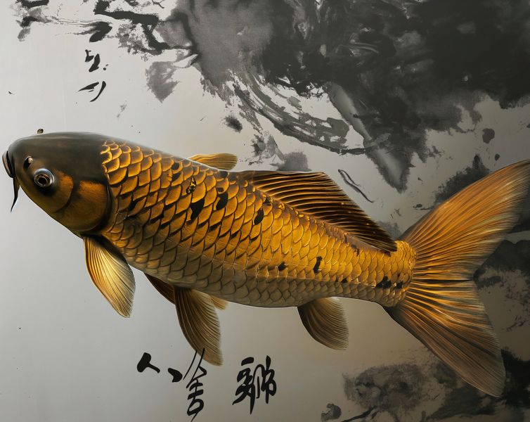 Plakat 76x60,5cm Spokojna Ryba Koi zdjęcie 1