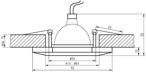 SS-14 ch/mix MR16 chrom opr. strop. stała sześciokątna szkło mix color na Arena.pl