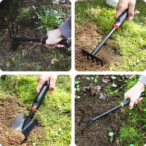 6x Narzędzia Ogrodowe 2x Łopatka Ogrodowa 2x Grabki Motyczka Pazurki Zestaw na Arena.pl
