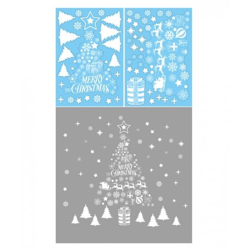 świąteczne naklejki na okno 2 arkusze 45 x 30 cm nkd02 na Arena.pl