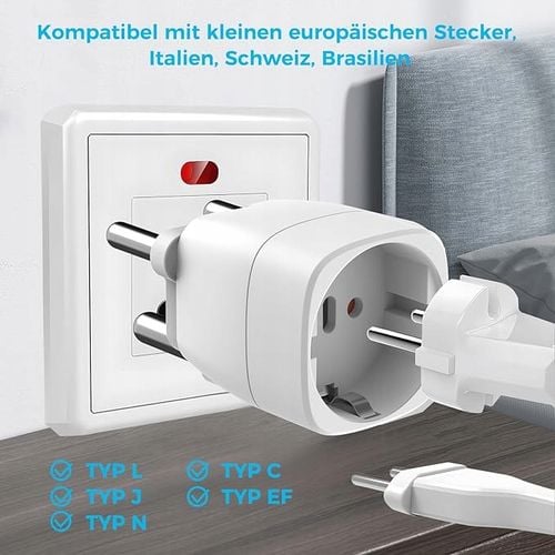 Adapter Przejściówka Gniazda EU na Wtyk RPA MOZAMBIK NAMBIA BHUTAN - na Arena.pl