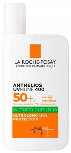 LA ROCHE ANTHELIOS UVMUNE 400 Oil Control Fluid filtr SPF 50+ UV 50 ml na Arena.pl