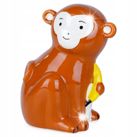 SKARBONKA CERAMICZNA MAŁPA FIGURKA NA PIENIĄDZE DLA DZIECI NA PREZENT