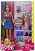 BARBIE LALKA MODOWA + GARDEROBA Z AKCESORIAMI Ubrania buty SZAFA FVJ42
