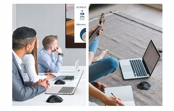 UGREEN MYSZKA KOMPUTEROWA MYSZ BEZPRZEWODOWA USB 2400DPI BLUETOOTH 2.4G 10M zdjęcie 4