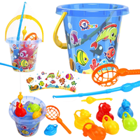 Wiaderko Do Piasku Foremki Zestaw Do Łowienia Rybek Dla Dzieci 7624
