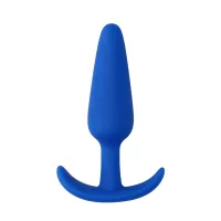 shots toys - korek silikonowy cienki z ergonomicznym uchwytem, czarny
