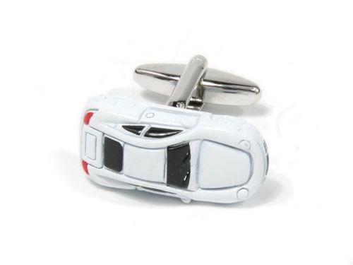 Spinki do mankietów - samochód biały na Arena.pl