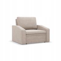 FOTEL ORBIT 80 BEŻOWY Rozkładany Funkcja Spania KRONOS VELVET