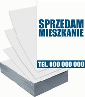 Ulotki A4 reklamowe firmowe 1000szt projekt w cenie SPRZEDAM MIESZKANIE
