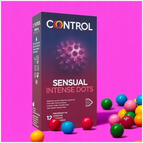 CONTROL SENSUAL INTENSE DOTS prezerwatywy WYPUSTKI KROPKI 12 szt. na Arena.pl