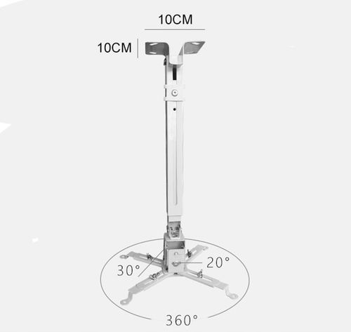 UCHWYT WIESZAK DO PROJEKTORA SUFITOWY ŚCIENNY 3w1 BIAŁY na Arena.pl