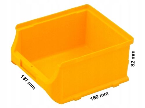 Pojemnik magazynowy, Kuweta warsztatowa, 16x13.7x8.2cm, Kolor Żółty na Arena.pl