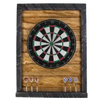 Tablica Drewniana John Paddle do Darta Retro Vintage Black Uniwersalny