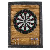 Tablica Drewniana John Paddle do Darta Retro Vintage Black Uniwersalny