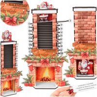 KALENDARZ ADWENTOWY DOBRYCH UCZYNKÓW DREWNIANY OZDOBA ŚWIĄTECZNA ADWENT