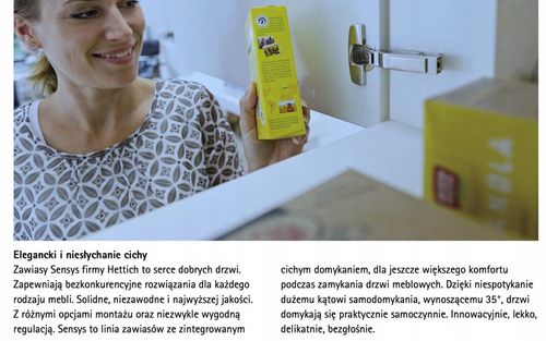 Zawias SenSys 8657i, nakładany, 165°, Silent System - 9099540 HETTICH na Arena.pl