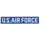 Naszywka "US AIR FORCE", tkana, niebieska, 15x2,7 cm