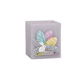 lampion kwadrat PISANKA  jasny popiel  115/100