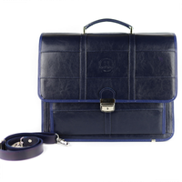 513 Teczka damska pasy-granat KEMER