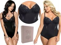 Modelujące CZARNE body GORSENIA G184 LIVIA, 70D