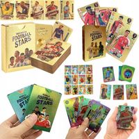 KARTY PIŁKARSKIE 2w1 - 110 SZTUK ZESTAW ZŁOTE TĘCZOWE 110 KART PIŁKARSKICH