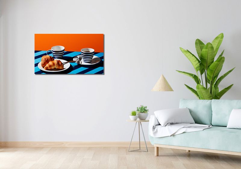 Obraz 90x50cm Croissanty zdjęcie 2